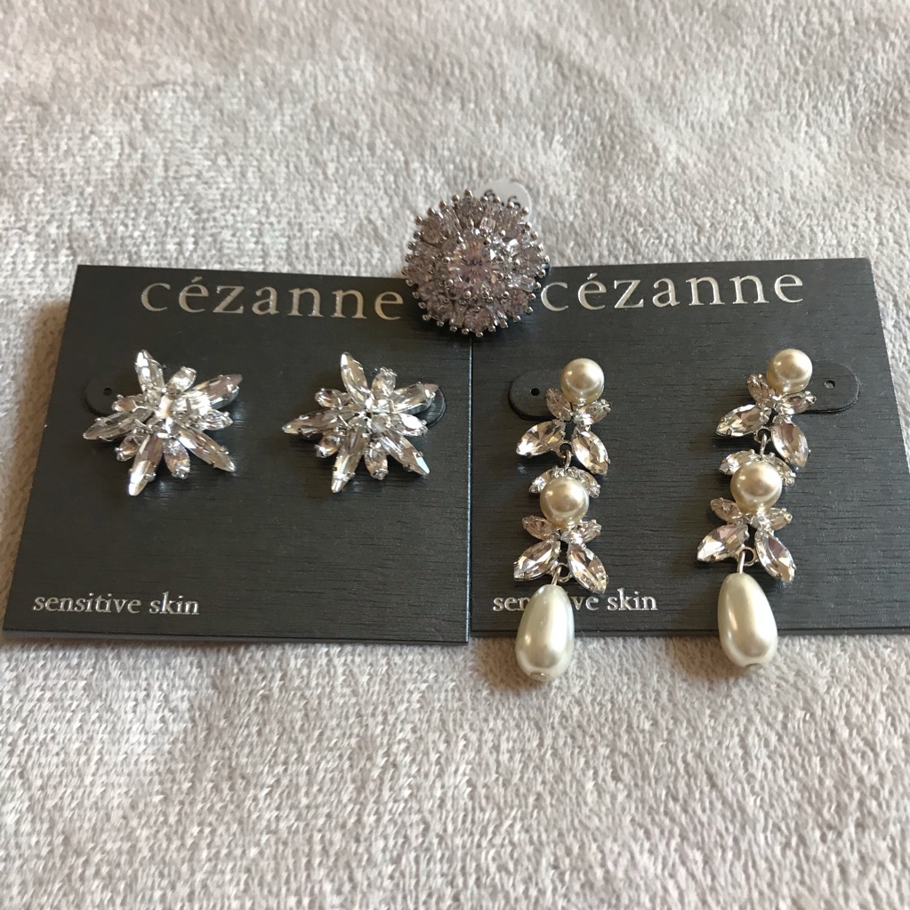 Size 9 Cz Cocktail Ring Sensitive Skin Earrings 50$